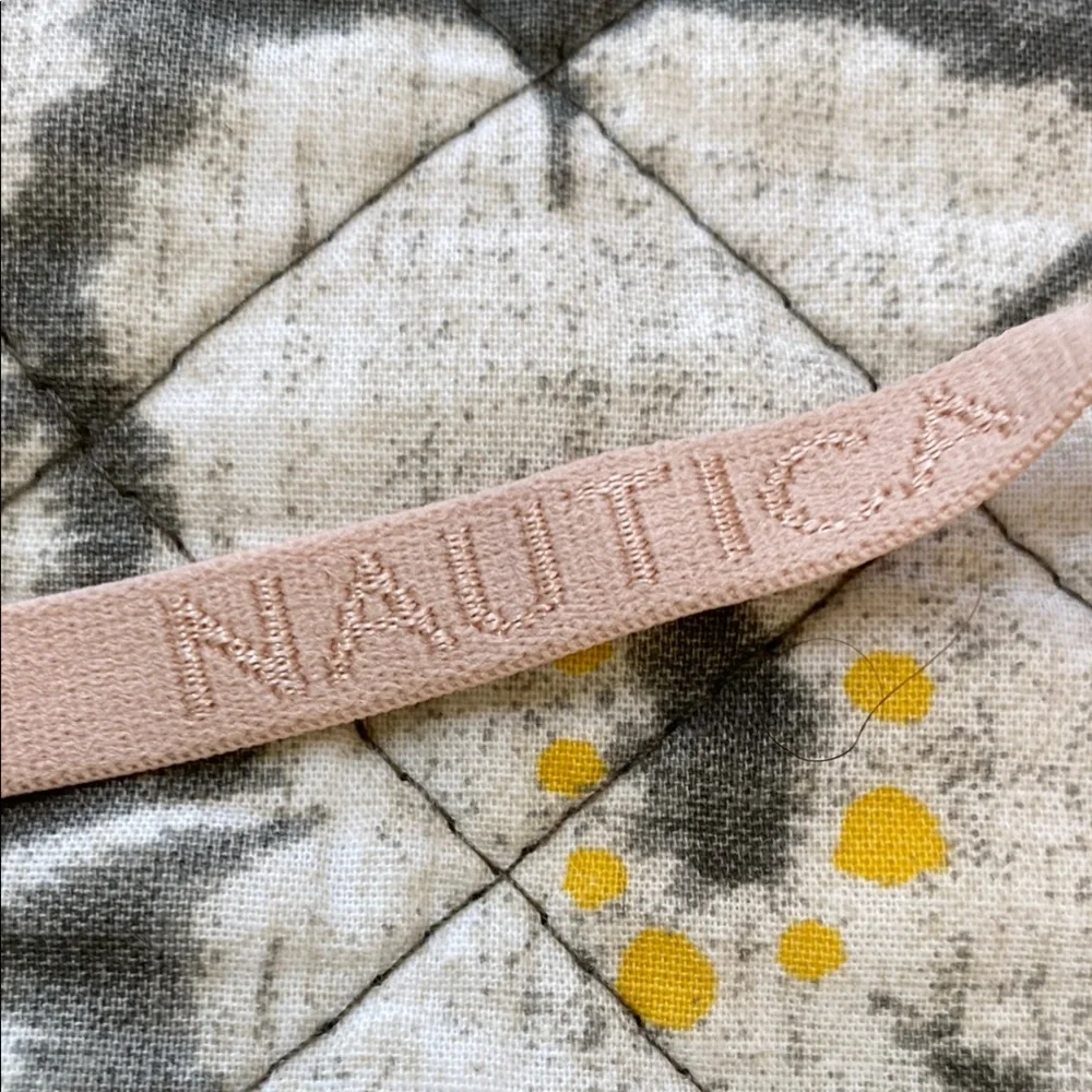 Nautica Cream and Blue Bra with Seamless Fit - Picture 3 of 4